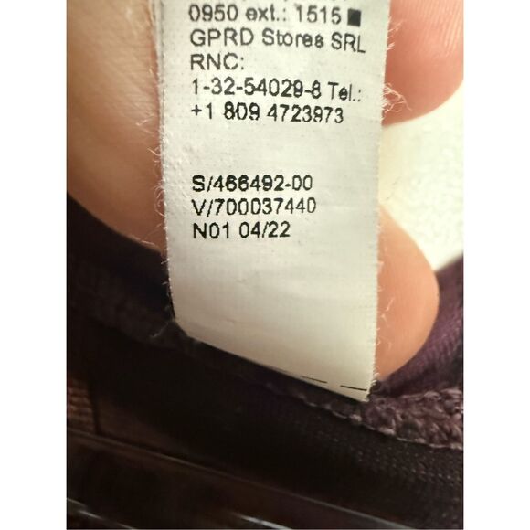 Athleta Momentum Seamless Tee XS Short Sleeve Spiced Cabernet Paisley - Picture 3 of 4